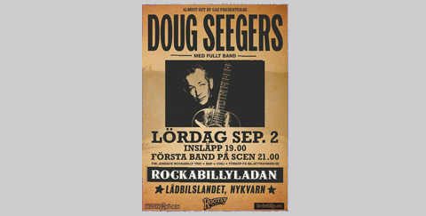 Doug Seegers konsert i Nykvarn, Sörmland den 2 september 2017